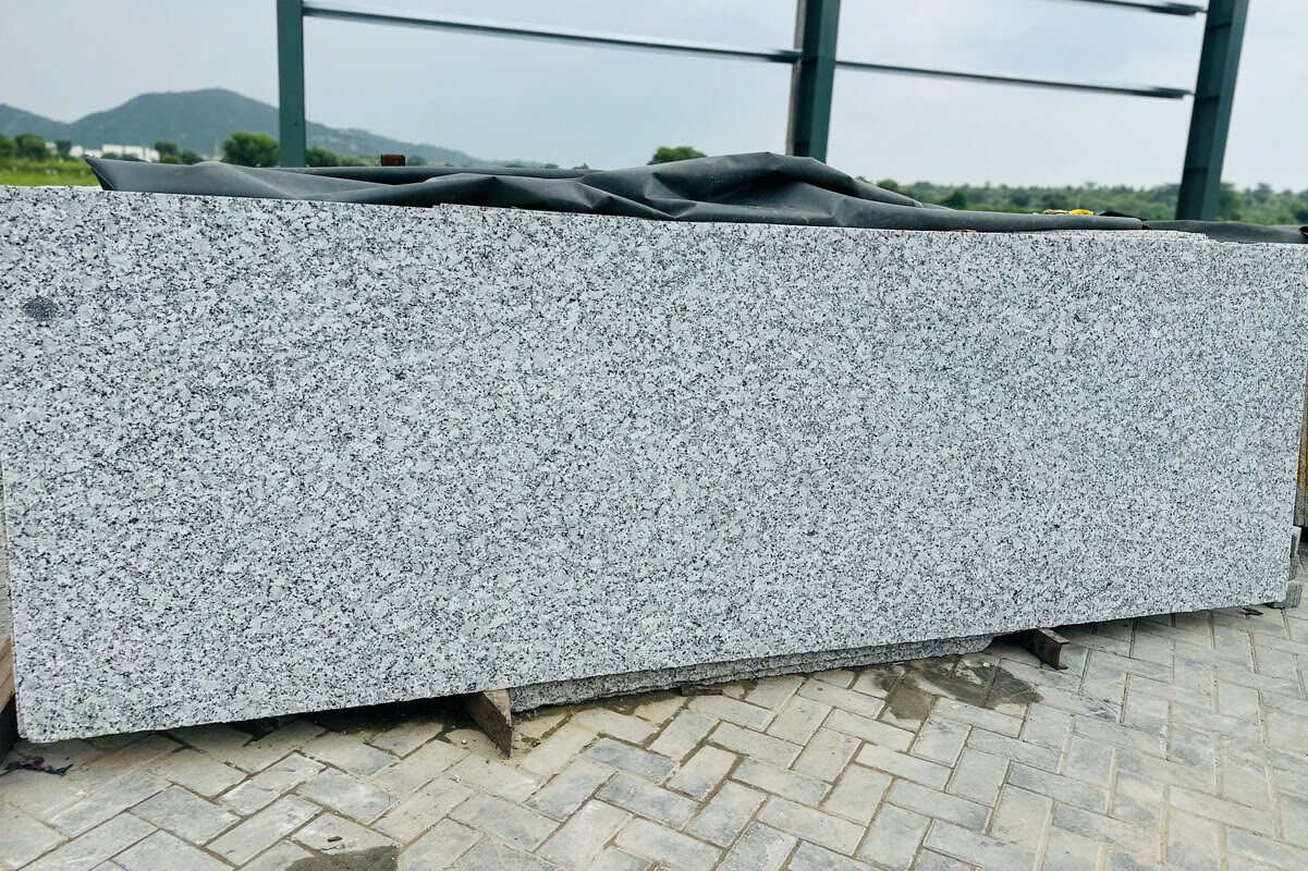 P White Granite Slab Honed Finish